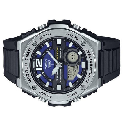 Casio Standard Analog Digital Resin Strap Blue Dial Quartz MWQ-100-2AV 100M Men's Watch