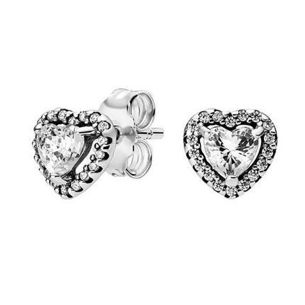 Pandora Elevated Heart Stud Earrings 298427C01 For Women