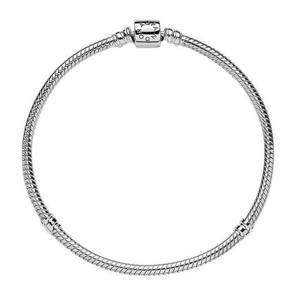 Pandora Moments Barrel Clasp Snake Chain Bracelet 598816C00-20 For Women