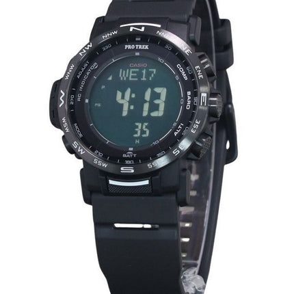 Casio Pro Trek Climber Digital Bio-Based Resin Strap Tough Solar PRW-35Y-1B 100M Mens Watch