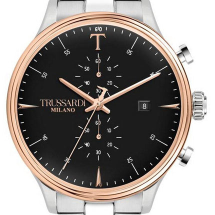 Trussardi T-Complicity Chronograph Black Dial Stainless Steel Quartz R2473630002 Mens Watch