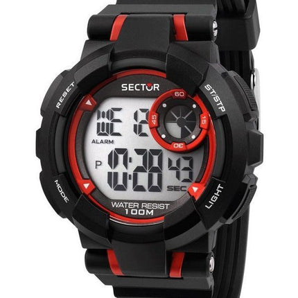 Sector Ex-36 Digital Black Polyurethane Strap Quartz R3251283001 100M Mens Watch