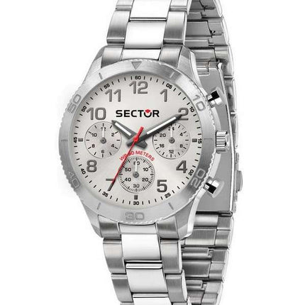 Sector 270 Chronograph White Silver Dial Stainless Steel Quartz R3253578019 Men's Watch