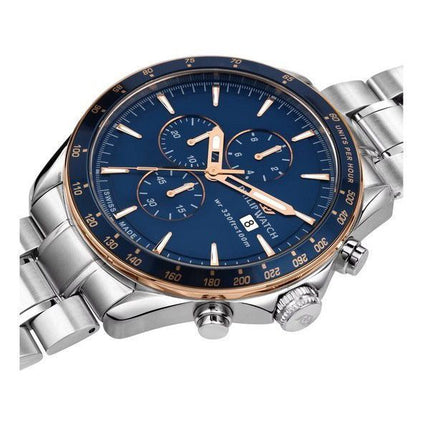 Philip Watch Blaze Chronograph Stainless Steel Blue Dial Quartz R8273995006 100M Mens Watch