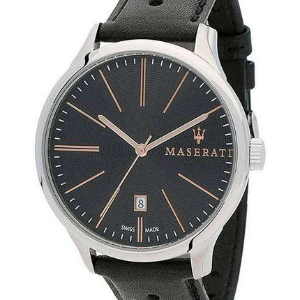 Maserati Attrazione Black Dial Quartz R8851126003 100M Mens Watch