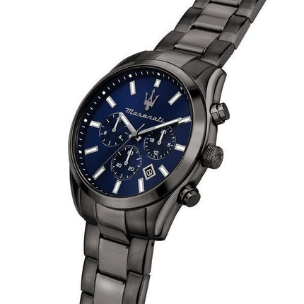 Maserati Attrazione Chronograph Stainless Steel Blue Dial Quartz R8853151012 Men's Watch