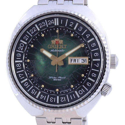 Orient World Map Revival Stainless Steel Automatic Diver's RA-AA0E02E19B 200M Men's Watch