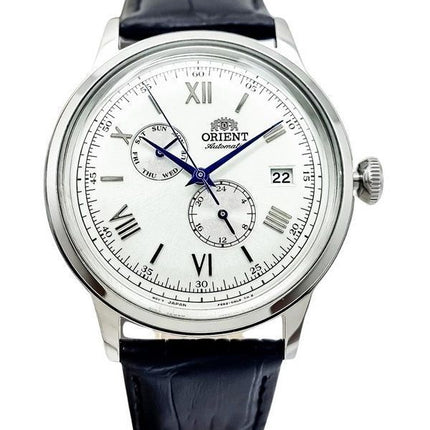 Orient Bambino Version 8 Classic Leather Strap White Dial Automatic RA-AK0701S10B RA-AK0701S30B Men's Watch