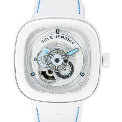 Sevenfriday P-Series Curacao Day-Night White Dial Automatic P1C/05 SF-P1C-05 100M Men's Watch