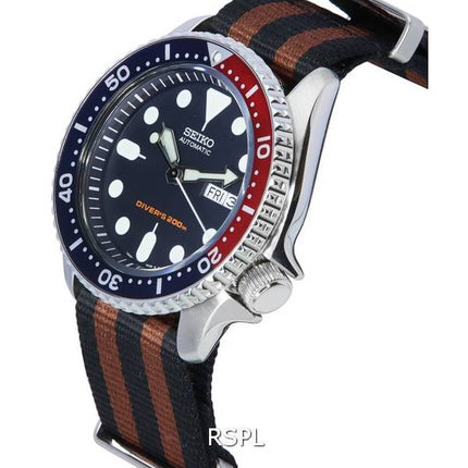 Seiko Blue Dial Automatic Diver's SKX009K1-var-NATO22 200M Men's Watch