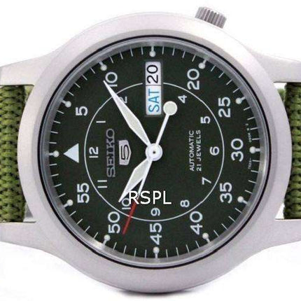 Seiko Automatic Military Nylon Mens Watch SNK805K2