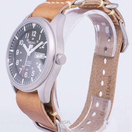 Seiko 5 Sports SNZG09K1-LS18 Automatic Brown Leather Strap Men's Watch