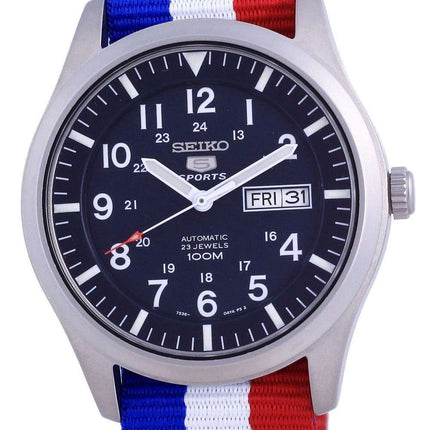 Seiko 5 Sports Automatic Polyester SNZG11K1-var-NATO25 100M Mens Watch