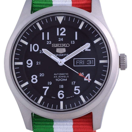 Seiko 5 Sports Automatic Polyester SNZG15K1-var-NATO23 100M Mens Watch