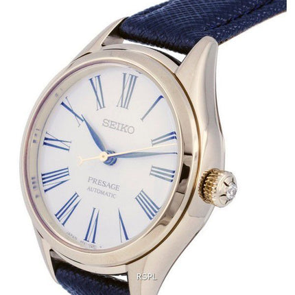 Seiko Presage Leather White Dial Automatic SPB234 SPB234J1 SPB234J Womens Watch