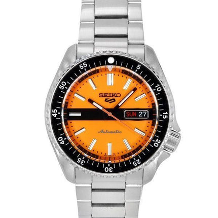 Seiko 5 Sports SKX Style The New Double Hurricane Special Edition Orange Dial Automatic SRPK11K1 100M Mens Watch