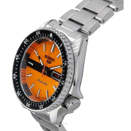 Seiko 5 Sports SKX Style The New Double Hurricane Special Edition Orange Dial Automatic SRPK11K1 100M Mens Watch