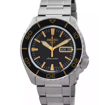 Seiko 5 Sports SKX Series Stainless Steel Black Sunray Dial Automatic SRPK99K1 100M Men's watch