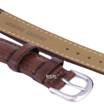 Dark Brown Ratio Brand Leather Watch Strap 18mm