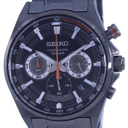 Seiko Neo Sports Chronograph Black Dial Quartz SSB399 SSB399P1 SSB399P 100M Mens Watch