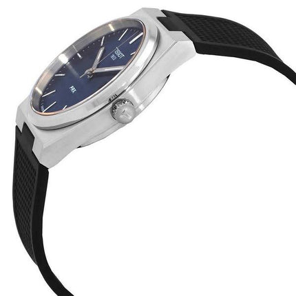 Tissot T-Classic PRX Rubber Strap Blue Dial Quartz T137.410.17.041.00 100M Mens Watch