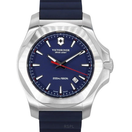 Victorinox Swiss Army I.N.O.X. Rubber Strap Blue Dial Quartz Diver's 241688-1 200M Men's Watch