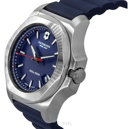 Victorinox Swiss Army I.N.O.X. Rubber Strap Blue Dial Quartz Diver's 241688-1 200M Men's Watch