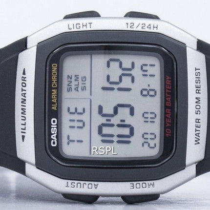 Casio Youth Digital Alarm Chrono Illuminator W-96H-1AVDF W-96H-1AV Mens Watch