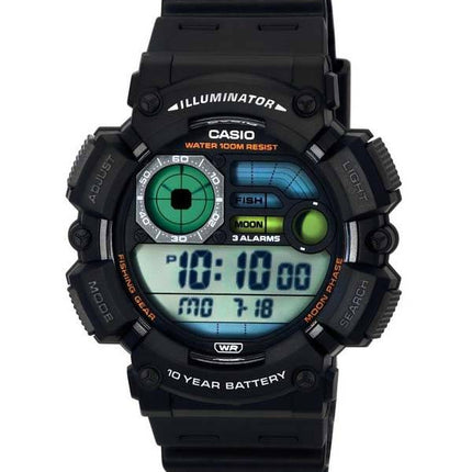 Casio Fishing Gear Line Digital Quartz WS-1500H-1A WS1500H-1 100M Men's Watch