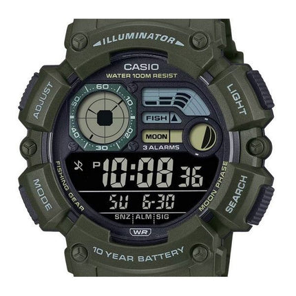 Casio Digital Resin Strap Quartz WS-1500H-3BV 100M Men's Watch