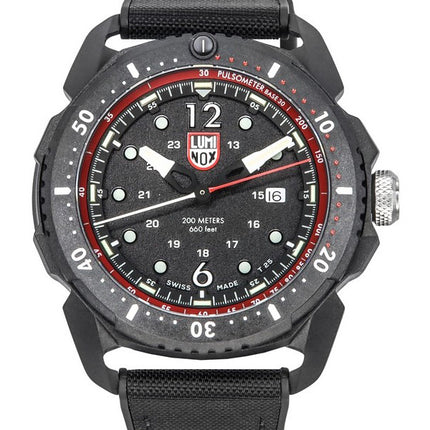 Luminox ICE SAR Artic Rubber Strap Black Dial Swiss Quartz Divers XL.1051 200M Mens Watch