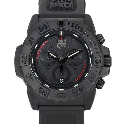 Luminox Navy SEAL Chronograph Rubber Strap Black Dial Swiss Quartz Diver's XS.3581.SIS 200M Men's Watch