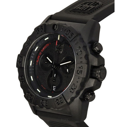 Luminox Navy SEAL Chronograph Rubber Strap Black Dial Swiss Quartz Diver's XS.3581.SIS 200M Men's Watch