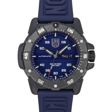 Luminox Master Carbon SEAL Rubber Strap Blue Dial Swiss Automatic Diver's XS.3863 200M Men's Watch