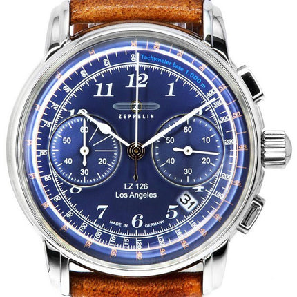 Zeppelin LZ126 Los Angeles Chronograph Blue Dial Quartz Z76143 Men's Watch