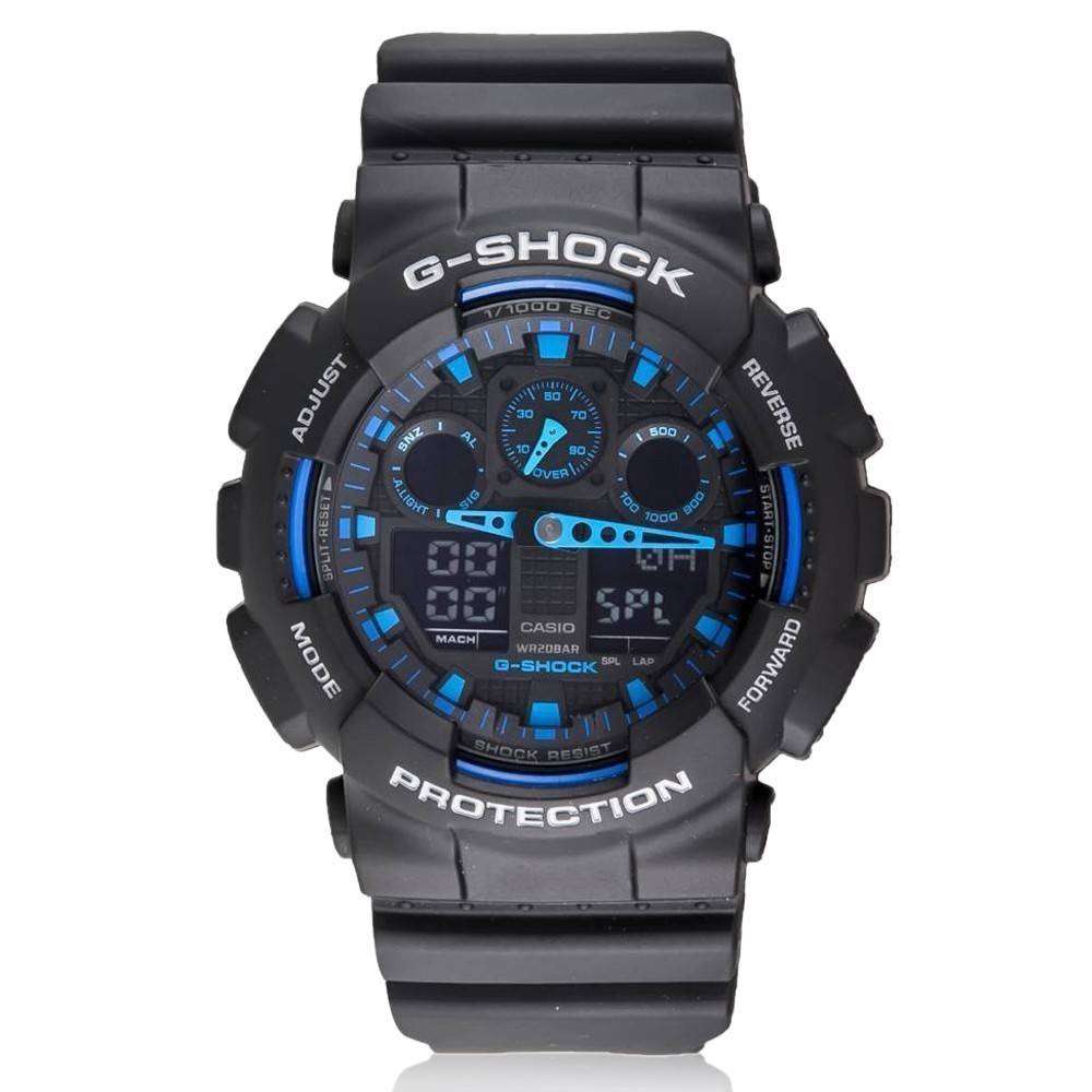 Casio G-Shock World Time Alarm GA-100-1A2 GA-100 Watch - CityWatches.ie