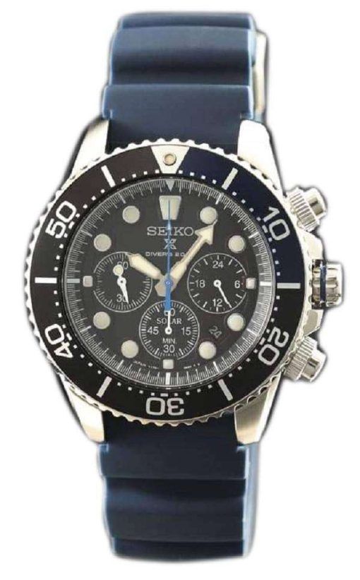 Seiko Prospex SBDL049 Scuba Diver 200M Chronograph Solar Men's Watch