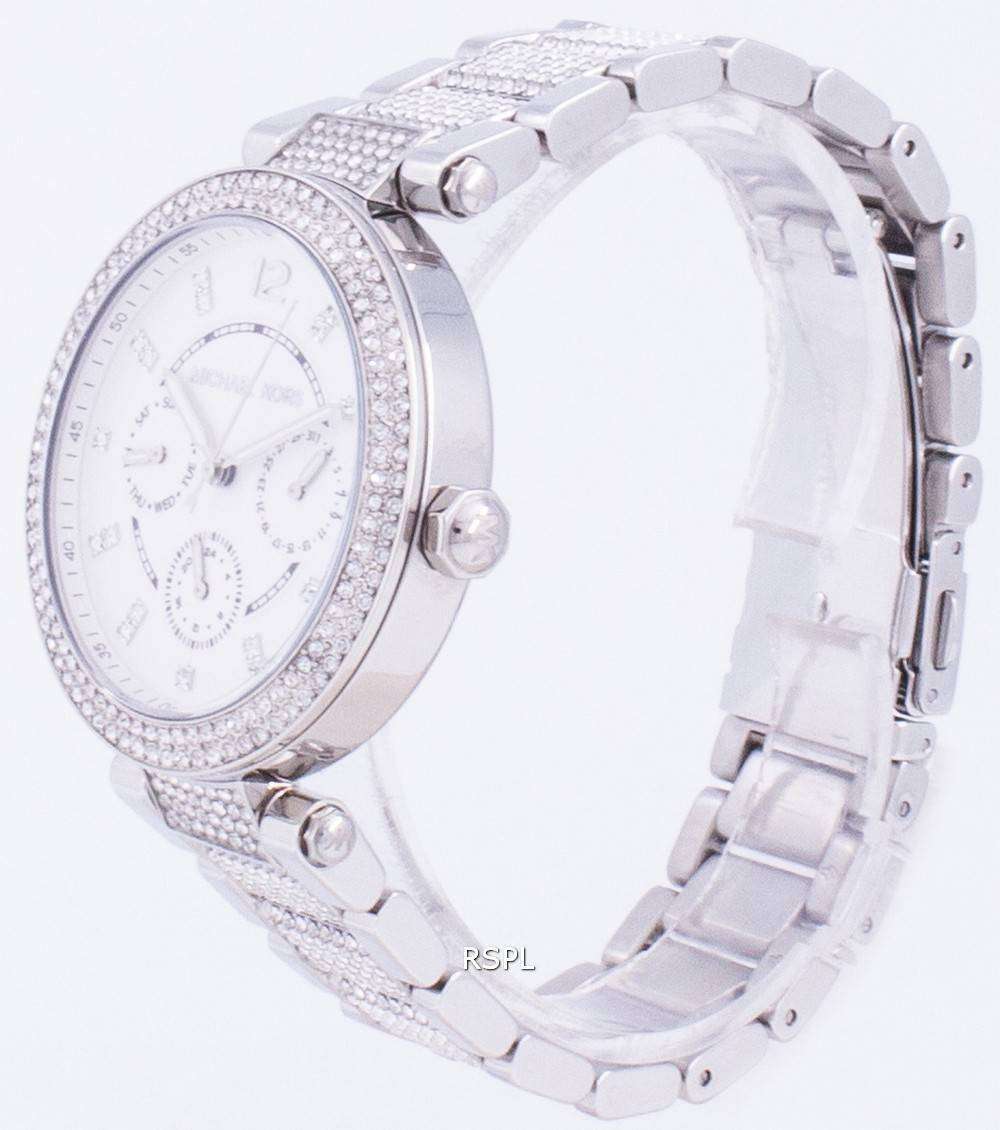 Michael Kors Parker MK6759 Quartz Diamond Accents Women's Watch ...