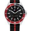 Tommy Hilfiger Logan Nylon Strap Black Dial Quartz 1792010 Mens Watch