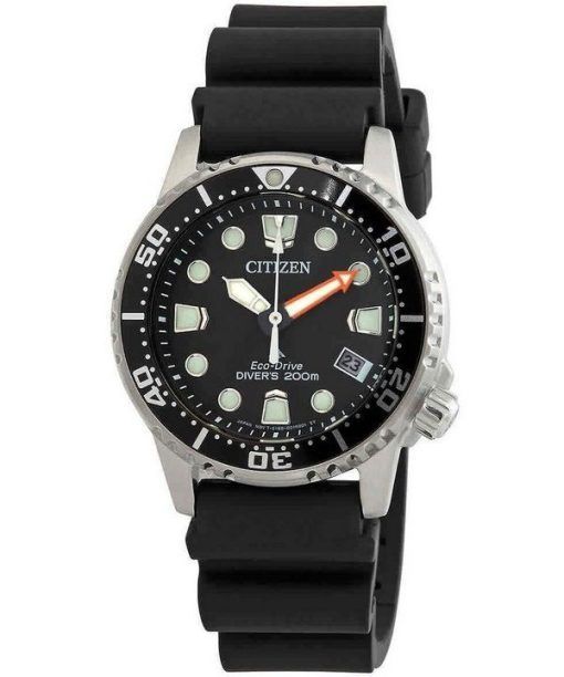 Citizen Promaster Dive Eco-Drive Polycarbonate Strap Black Dial Divers EO2020-08E 200M Mens Watch