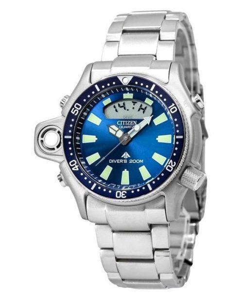 Citizen Promaster Aqualand Stainless Steel Blue Dial Quartz Diver's JP2000-67L 200M Men's Watch