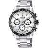 Festina Timeless Chronograph Stainless Steel Silver Dial Quartz F20560-1 100M Mens Watch