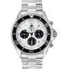 Orient Sports Panda Chronograph Stainless Steel White Dial Solar Diver's RA-TX0203S10B 200M Men's Watch