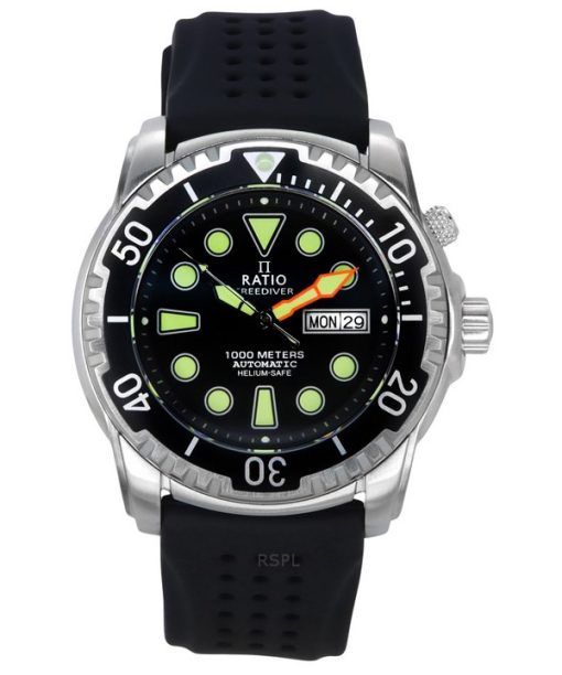 Ratio FreeDiver Version 02 Helium Safe 1000M Sapphire Automatic Black Dial 1068HA90-34VA-BLK-V02 Men's Watch