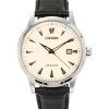 Citizen Kuroshio 64 Series Limited Edition Leather Strap Cream Dial Automatic NK0001-17X Men's Watch