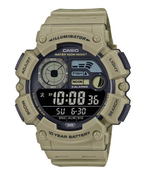 Casio Digital Resin Strap Quartz WS-1500H-5BV 100M Men's Watch