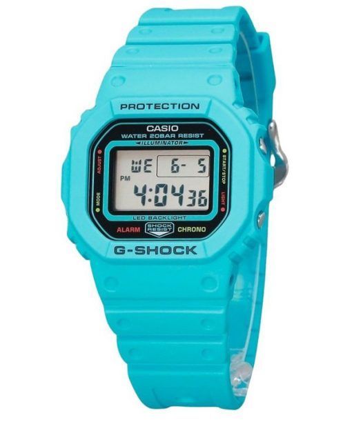 Casio G-Shock Digital Energy Park Series Vivid Blue Bio Based Resin Strap Quartz DW-5600EP-2 200M Mens Watch