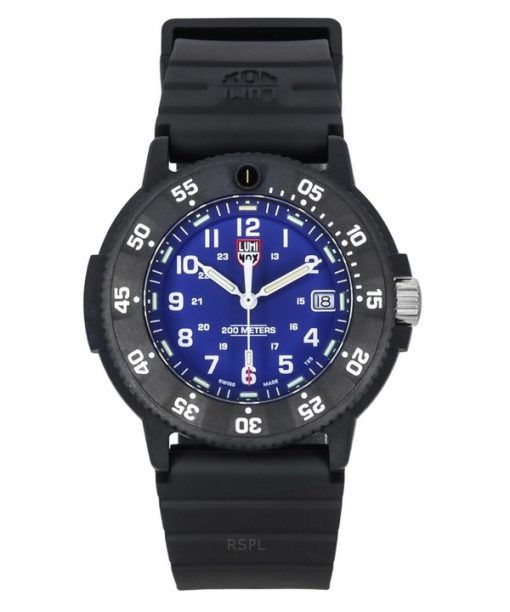 Luminox Original Navy Seal EVO Rubber Strap Blue Dial Quartz Diver's XS.3003.EVO 200M Men's Watch