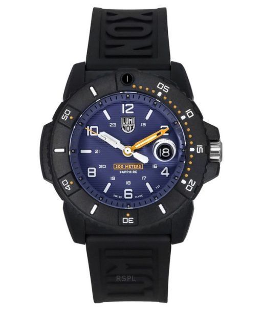 Luminox Navy Seal Foundation Rubber Strap Blue Dial Quartz Diver's XS.3602.NSF 200M Men's Watch