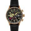 AVI-8 Hawker Hurricane Classic Chronograph D-Day 80 Limited Edition Gold Black Dial Quartz AV-4011-1D Men's Watch